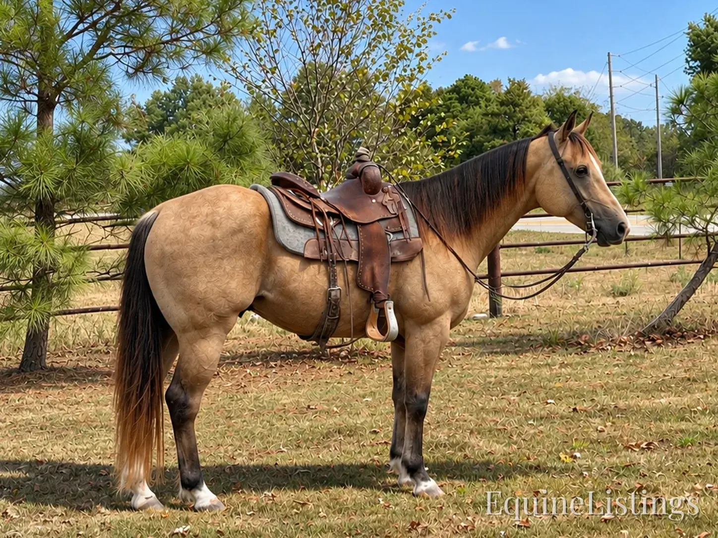 Silver Buckskin Gelding Quarter Horse - Photo 2